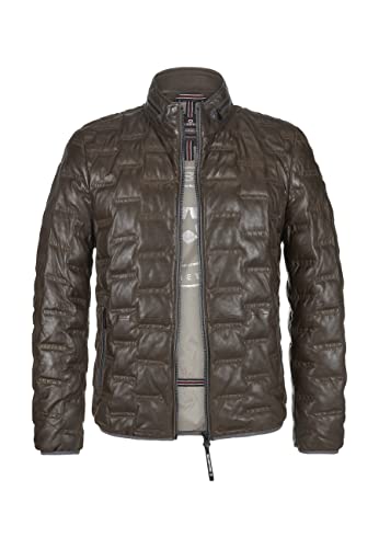 MILESTONE MS-Aversa Herren Lederjacke (as3, numeric, numeric_52, regular, regular, Tabak, 52) von MILESTONE