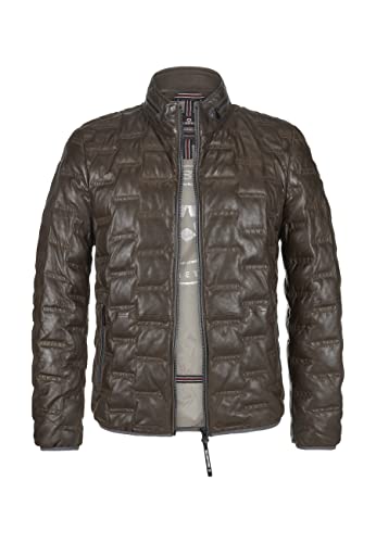 MILESTONE MS-Aversa Herren Lederjacke (as3, numeric, numeric_56, regular, regular, Tabak, 56) von MILESTONE