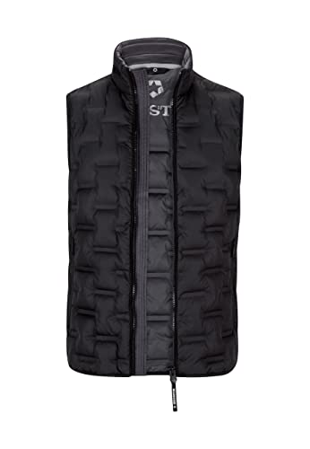 MILESTONE MS-Malcom Herren Steppweste (as3, numeric, numeric_52, regular, regular, Schwarz, 52) von MILESTONE