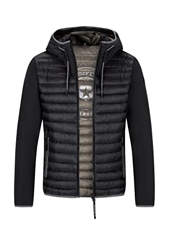 MILESTONE MS-Santos Herren Steppjacke (as3, numeric, numeric_50, regular, regular, Schwarz, 50) von MILESTONE