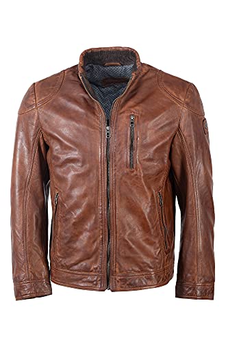 MILESTONE Pepino Herren Lederjacke (54, Cognac) von MILESTONE