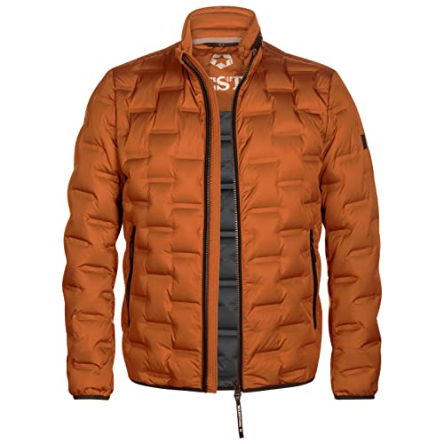 MILESTONE Salvio Herren Daunenjacke in Stepp-Optik (as3, numeric, numeric_50, regular, regular, Orange) von MILESTONE