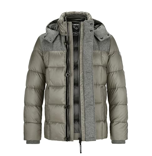 Milestone Herren Winter Jacke MS Timber Beige 52 von MILESTONE