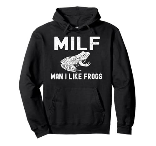 Milf Man, ich mag Frösche, Lustiger Witz über Froschliebhaber, Amphibienpapa Pullover Hoodie Milf Man, ich mag Frösche, Lustiger Witz über Froschliebhaber, Amphibienpapa Pullover Hoodie von MILF Man I Like Frogs Funny Love Frogs Dad Joke