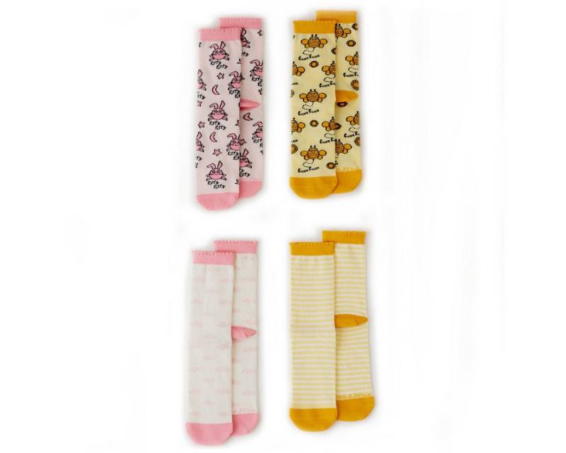 MILK&MOO Socken Milk&Moo Buzzy Bee and Chancin 4 Paar Socken für Mutter (1-Paar) von MILK&MOO