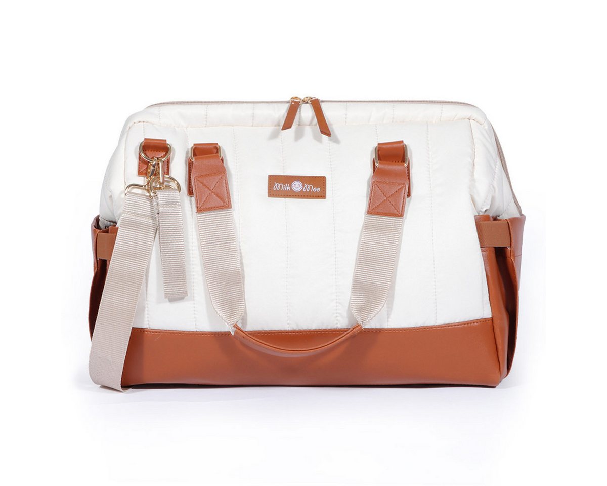 MILK&MOO Wickeltasche Milk&Moo Wickeltasche Auslaufsicher Baby Reisetasche Beige (1-tlg) von MILK&MOO