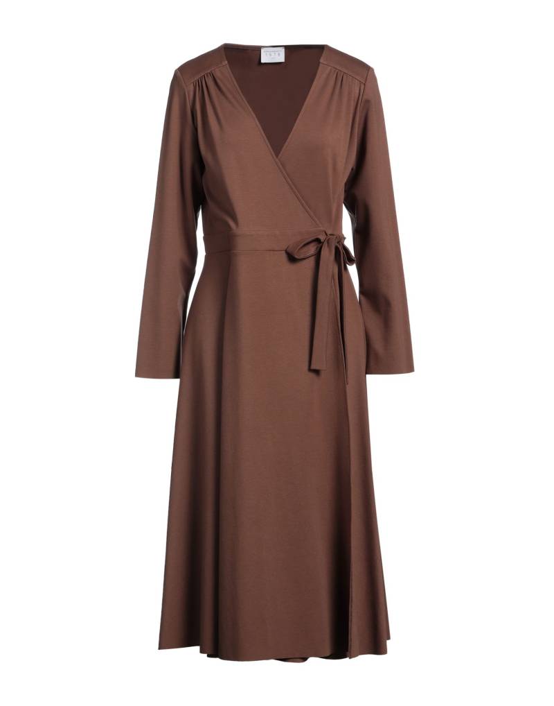 MILLENOVECENTOSETTANTOTTO Midi-kleid Damen Schokobraun von MILLENOVECENTOSETTANTOTTO