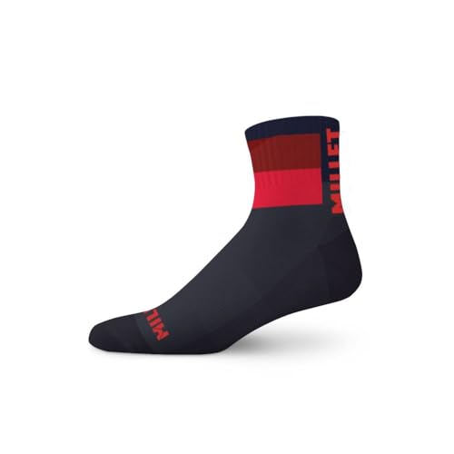 MILLET Unisex Seneca Quarter Socks Wandersocken, Rot (neues Logo), 46 von MILLET