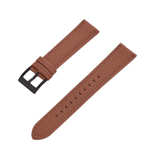 MILNBJK Jeniko Echtes Leder-Uhrenarmband 20 Mm 22 Mm Schnellverschluss-Uhrenarmbänder For Armband-Uhrenzubehör (Color : Brown Black, Size : 20mm) von MILNBJK