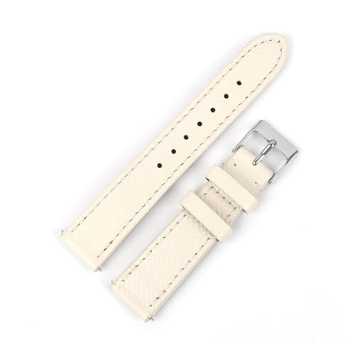 MILNBJK Jeniko Kalbsleder-Armband, 12–22 Mm, Modisches Handgefertigtes Palmenmuster, Echtes Lederarmband For Männer Und Frauen, Länge 18/20/22 Cm (Color : Cream, Size : 12MM_M-120 80MM) von MILNBJK