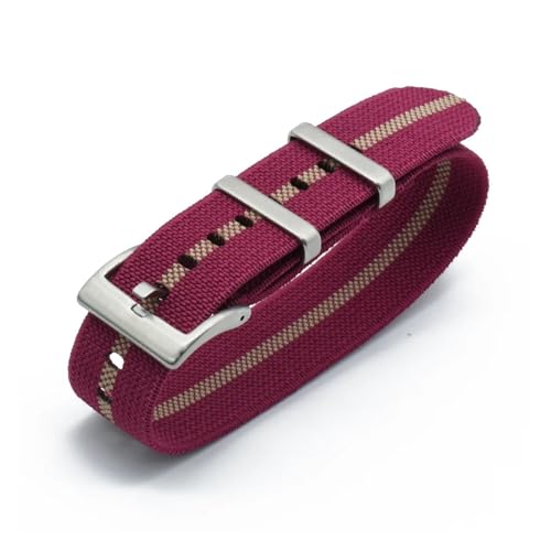 MILNBJK Jeniko Nylonbänder 20mm 22mm Uhrenarmbänder Langlebige Französische Truppen-Uhrenarmbänder Ersatz For Männer (Color : Pink Sand, Size : 20mm) von MILNBJK