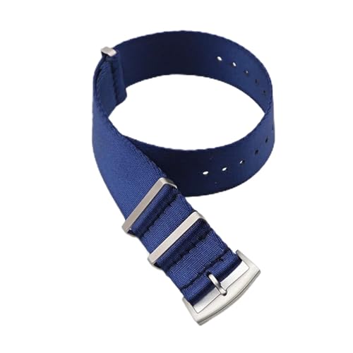 MILNBJK Jeniko Nylonband 20mm 22mm Sicherheitsgurt Armband Gürtel Ersatz Herren Damen Uhrenzubehör (Color : Blue, Size : 20mm) von MILNBJK