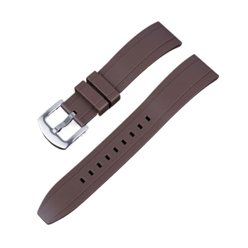 MILNBJK Jeniko Uhrenarmband 18 Mm 20 Mm 22 Mm 24 Mm Sportarmband Schwarz Grün Armband Mit Schnellverschluss-Federsteg (Color : Brown, Size : 18mm black buckle) von MILNBJK