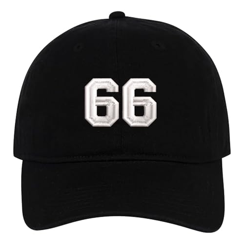MIMAYIN 66 Baseball Cap Stickerei Basecap Baumwolle Verstellbare Reine Farbe Baseballmütze Sport Visier Hut für Herren Damen von MIMAYIN