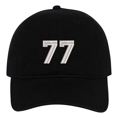 MIMAYIN 77 Baseball Cap Stickerei Basecap Baumwolle Verstellbare Reine Farbe Baseballmütze Sport Visier Hut für Herren Damen von MIMAYIN