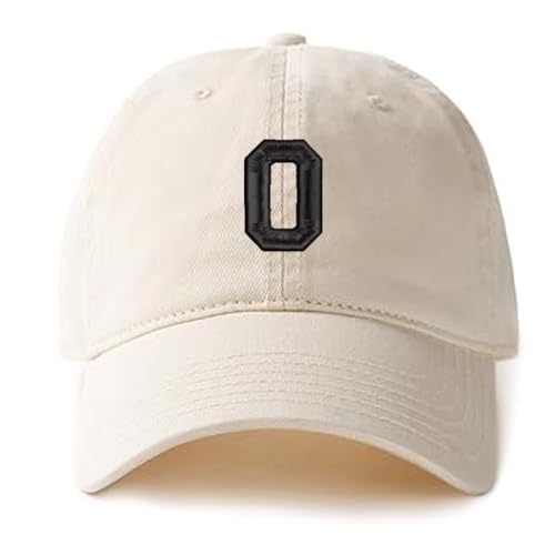 MIMAYIN O Baseball Cap Stickerei Basecap Baumwolle Verstellbare Reine Farbe Baseballmütze Sport Visier Hut für Herren Damen von MIMAYIN