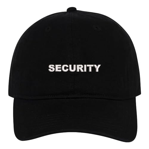 MIMAYIN Security Baseball Cap Stickerei Basecap Baumwolle Verstellbare Reine Farbe Baseballmütze Sport Visier Hut für Herren Damen von MIMAYIN