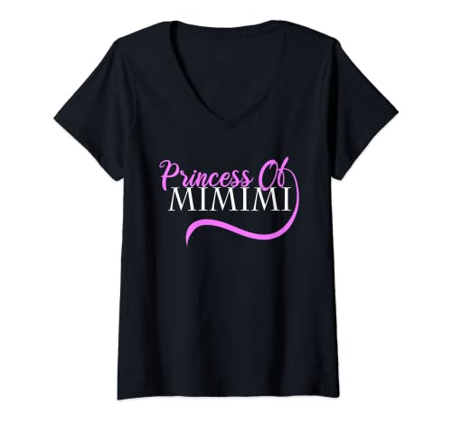 Damen Princess of MIMIMI Fun Statement Geschenk T-Shirt mit V-Ausschnitt von MIMIMI Statement Geschenk