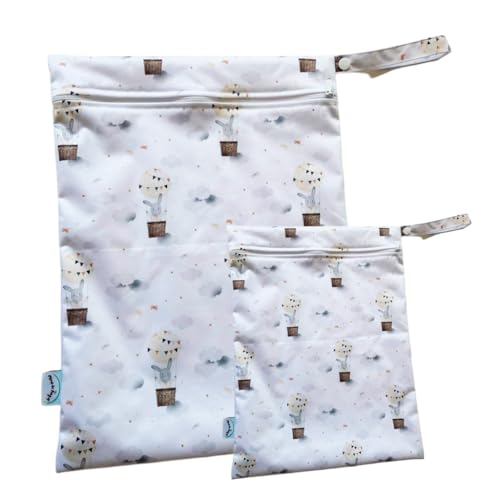 MIMO DE ÁNGEL Packung mit 2 wasserdichten Taschen, Luftballons, 30 x 40 cm und 15 x 20 cm, Organizer für Windeln und Kleidung für Kindergarten, Schule und Reisen, ideal für Kinder und Babys von MIMO DE ÁNGEL