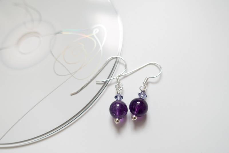 Bts Inspirierte Ohrringe Purple You Amethyst Bts Inspirierte Ohrringe Purple You Amethyst von MIMUCpurple