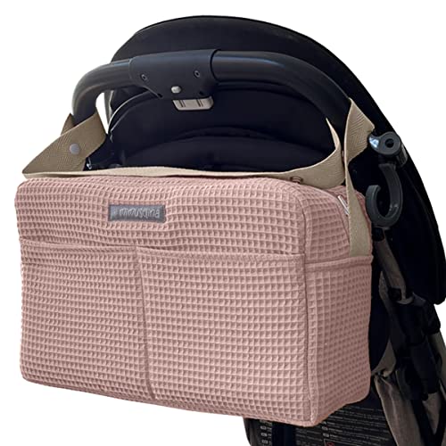 Matratze Kinderwagen Mimuselina – Kinderwagen Matratze aus 100 % OEKO-TEX-zertifizierter Baumwolle – Atmungsaktiv und Waschbar – Für Sommer und Winter – Handgefertigt in Spanien von MIMUSELINA