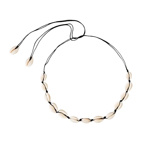 MINACHI Bohemian-Kaurimuschel-Halskette, schwarze Kordel, Boho-Sommer-Strandmuschel, Schmuck, Geschenk für Frauen MINACHI Bohemian-Kaurimuschel-Halskette, schwarze Kordel, Boho-Sommer-Strandmuschel, Schmuck, Geschenk für Frauen von MINACHI
