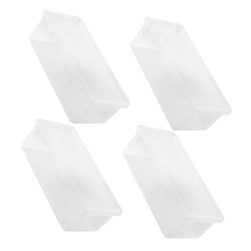 MINAOLULUS 4stücke Große Transparente Aufbewahrungsboxen Mit Klickverschluss Stapelbar Für Stifte Und Schulbedarf Für Kunststudenten Und Büroorganisation von MINAOLULUS