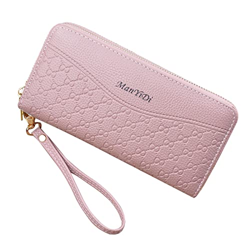 MINGHOO Damen Geldbörse Damen Doppeltem Reißverschluss Geldbörse PU Leder Telefon Geldbörse Frauen Große Kapazität Clutch Portemonnaie Bringen Mehreren Kartensteckplätzen Armband Geldbörse MINGHOO Damen Geldbörse Damen Doppeltem Reißverschluss Geldbörse PU Leder Telefon Geldbörse Frauen Große Kapazität Clutch Portemonnaie Bringen Mehreren Kartensteckplätzen Armband Geldbörse von MINGHOO