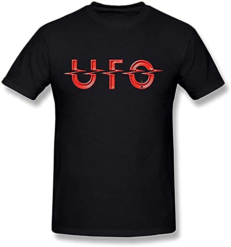 Return Men's UFO Band Logo T-Shirt XXL Black von MINGLING
