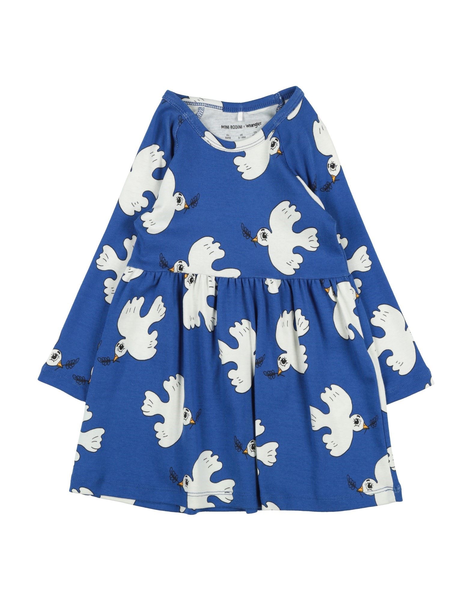 MINI RODINI X WRANGLER Babykleid Kinder Königsblau von MINI RODINI X WRANGLER