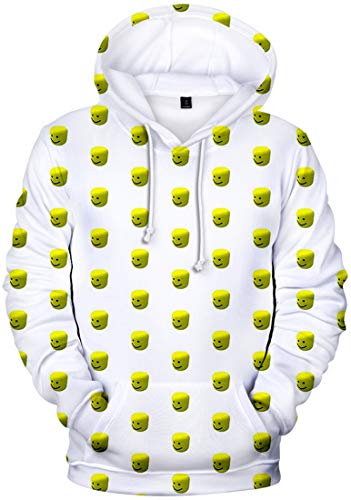 MINIDORA Hoodie Roblox für Jungen Kinder Hoodie Unisex Kapuzenpullover Game Sweater(E03393,130) von MINIDORA