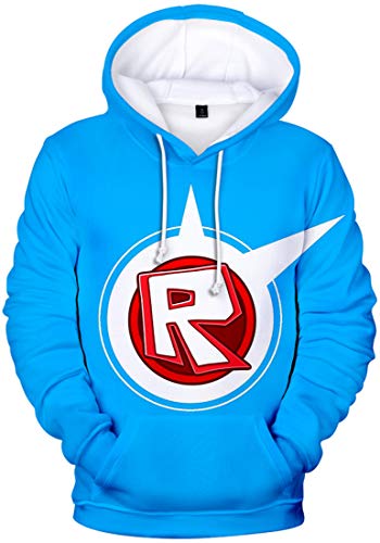 MINIDORA Hoodie Roblox für Jungen Kinder Hoodie Unisex Kapuzenpullover Game Sweater(E03394,130) von MINIDORA