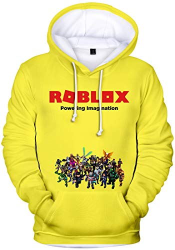 MINIDORA Hoodie Roblox für Jungen Kinder Hoodie Unisex Kapuzenpullover Game Sweater(N01006,130) von MINIDORA