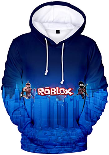 MINIDORA Hoodie Roblox für Jungen Kinder Hoodie Unisex Kapuzenpullover Game Sweater(N22816,120) von MINIDORA