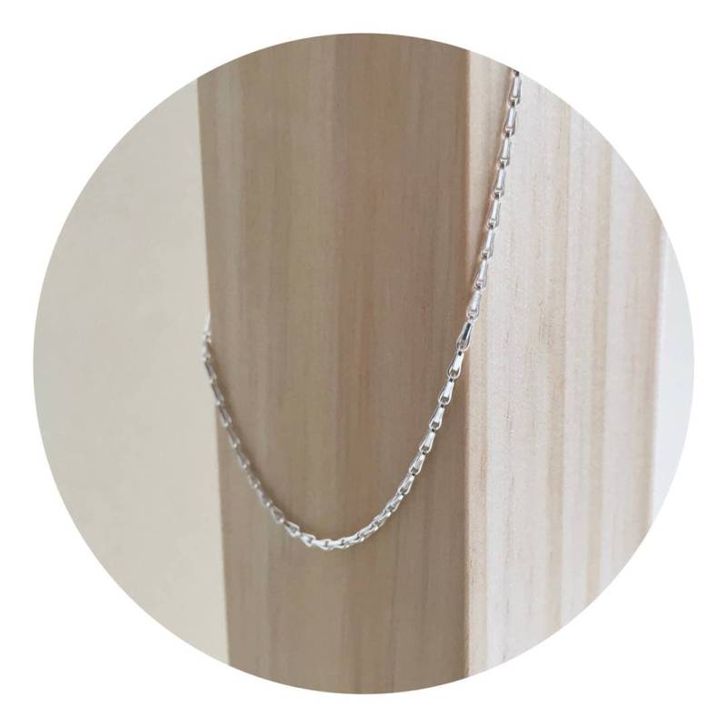 Gerstenkorn Kette/Halskette Heusamen Solid Gold Sterling Silber Minimalistisch Minima Schmuck Gerstenkorn Kette/Halskette Heusamen Solid Gold Sterling Silber Minimalistisch Minima Schmuck von MINIMAJewellery