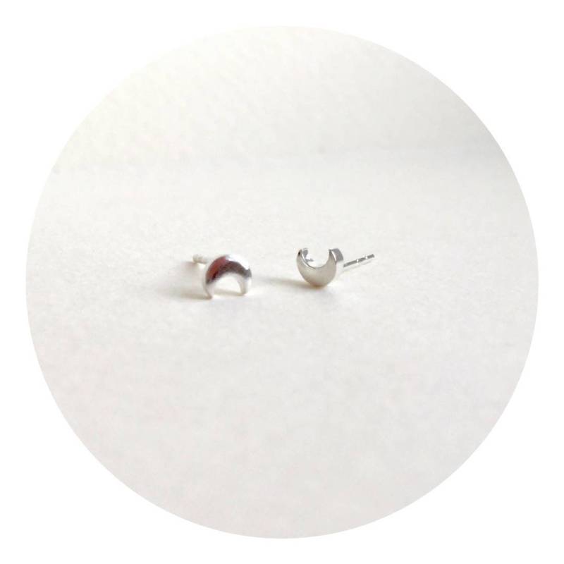 Halbmond Ohrstecker/ Ohrringe/Minimalist Minima Schmuck von MINIMAJewellery