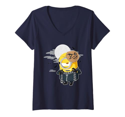Damen Minions Stuart In Gru Costume T-Shirt mit V-Ausschnitt von MINIONS