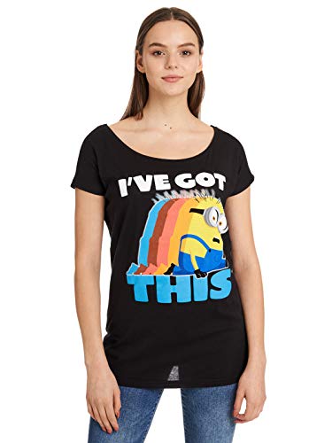 MINIONS I´ve Got This Frauen T-Shirt schwarz L 100% Baumwolle Fan-Merch, Film von MINIONS