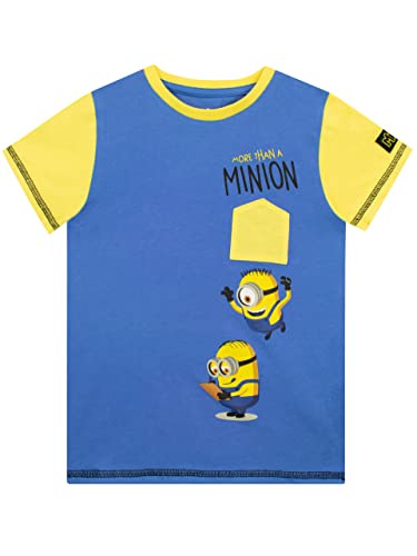 MINIONS Jungen T-Shirt Blau 134 von MINIONS