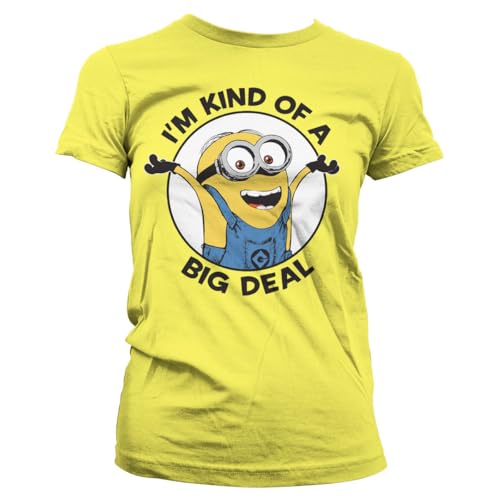 MINIONS Offizielles Lizenzprodukt I'm Kind of A Big Deal Frauen T-Shirt (Gelb), XX-Large von MINIONS