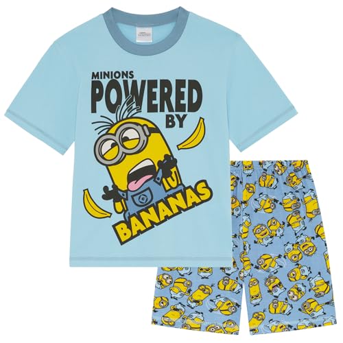 MINIONS - Schlafanzug mit Kurzarm für Kinder - 100% Baumwolle - 3-4 Jahre: 104cm von MINIONS