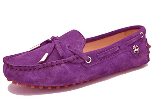 MINITOO Damen Knoten Slip-on Fuchsie Wildleder Freizeit Slipper Mokassins EU 38 MINITOO Damen Knoten Slip-on Fuchsie Wildleder Freizeit Slipper Mokassins EU 38 von MINITOO