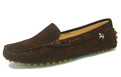 MINITOO Damen Mode Slip-on Wildleder Slipper Mokassins Beilaufig Flache Schuhe Kaffee EU 38.5 MINITOO Damen Mode Slip-on Wildleder Slipper Mokassins Beilaufig Flache Schuhe Kaffee EU 38.5 von MINITOO