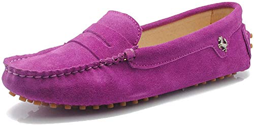MINITOO Damen Sommer Mokassin Bequem Penny Loafers Wildleder Slipper Schuhe Mauve EU 40 MINITOO Damen Sommer Mokassin Bequem Penny Loafers Wildleder Slipper Schuhe Mauve EU 40 von MINITOO
