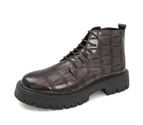 MINITOO Herren Ankle Stiefel Schuhe Klassische Chukka Stiefelette Freizeitschuhe Boots Y963 Braun EU 44 von MINITOO