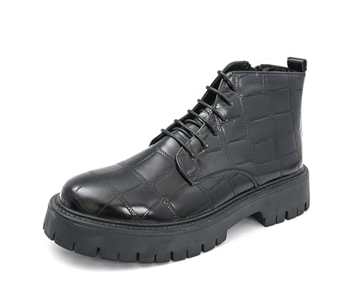 MINITOO Herren Ankle Stiefel Schuhe Klassische Chukka Stiefelette Freizeitschuhe Boots Y963 Schwarz EU 41 von MINITOO