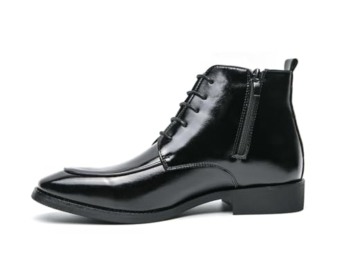 MINITOO Herren Ankle Stiefel Schuhe Klassische Chukka Stiefelette Freizeitschuhe Boots Y9723 Schwarz EU 44 von MINITOO