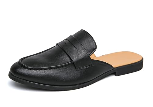 MINITOO Herren Clogs Pantoletten Schuhe Schlüpfen Sommer Schlapfen A01 Schwarz EU 38 von MINITOO