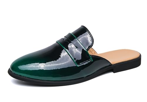 MINITOO Herren Clogs Pantoletten Schuhe Schlüpfen Sommer Schlapfen A02 Grün EU 40 von MINITOO