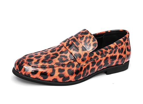 MINITOO Herren Slip On Mokassins Schuhe mit Schnalle Casual Sommer Loafers Y2230 Braun EU 44 von MINITOO